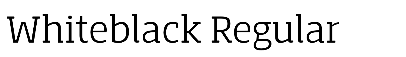 Whiteblack Regular